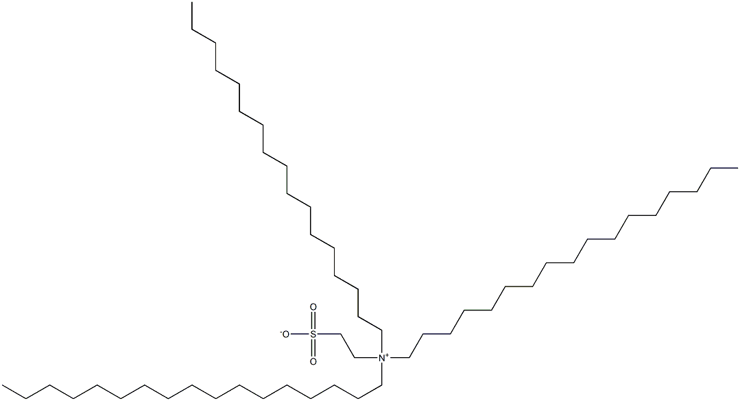 N,N-Diheptadecyl-N-(2-sulfonatoethyl)-1-heptadecanaminium Struktur