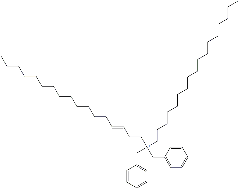 Di(3-heptadecenyl)dibenzylaminium Struktur