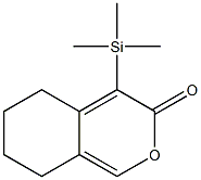 5,6,7,8-Tetrahydro-4-trimethylsilyl-3H-2-benzopyran-3-one Struktur