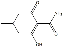 4-Methyl-2-hydroxy-6-oxo-1-cyclohexene-1-carboxamide Struktur