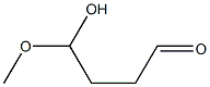 4-Hydroxy-4-methoxybutyraldehyde Struktur