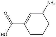 3-Amino-1,5-cyclohexadiene-1-carboxylic acid Struktur