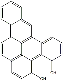 3,4-Dihydrodibenzo[a,e]pyrene-3,4-diol Struktur