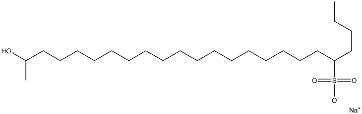 23-Hydroxytetracosane-5-sulfonic acid sodium salt Struktur