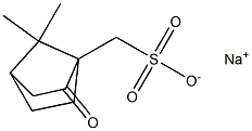 2-Oxo-7,7-dimethylbicyclo[2.2.1]heptane-1-methanesulfonic acid sodium salt Struktur