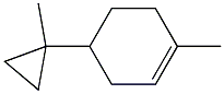 1-Methyl-4-(1-methylcyclopropyl)cyclohexene Struktur