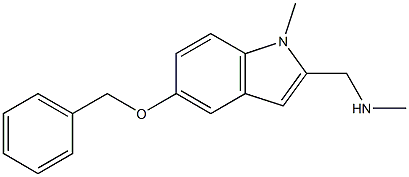 1-Methyl-2-[(methylamino)methyl]-5-(benzyloxy)-1H-indole Struktur