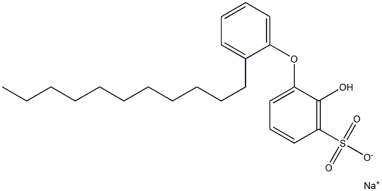 2-Hydroxy-2'-undecyl[oxybisbenzene]-3-sulfonic acid sodium salt Struktur