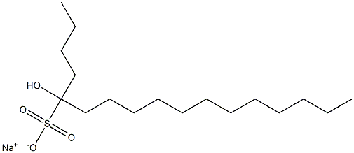 5-Hydroxyheptadecane-5-sulfonic acid sodium salt Struktur