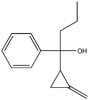 1-(2-Methylenecyclopropyl)-1-phenyl-1-butanol Struktur