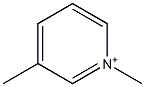 1-Methyl-3-methylpyridinium Struktur