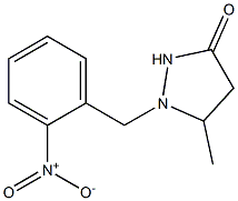 5-Methyl-1-(2-nitrobenzyl)pyrazolidin-3-one Struktur