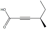 [R,(-)]-4-Methyl-2-hexynoic acid Struktur