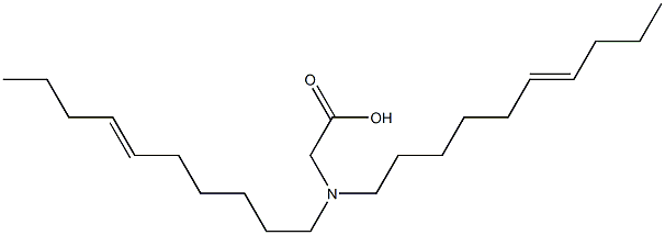 N,N-Di(6-decenyl)aminoacetic acid Struktur