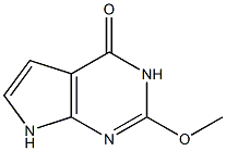 2-Methoxy-7H-pyrrolo[2,3-d]pyrimidin-4(3H)-one Struktur