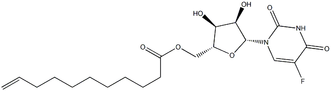 5'-O-(10-Undecenoyl)-5-fluorouridine Struktur