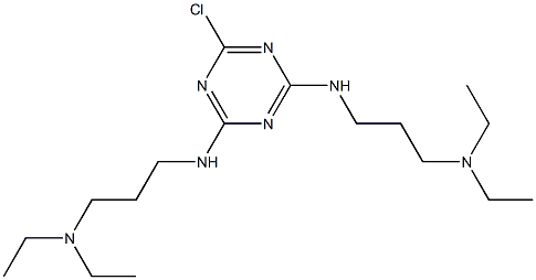 2,4-Bis[[3-(diethylamino)propyl]amino]-6-chloro-1,3,5-triazine Struktur