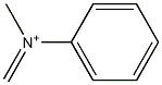 N-Methyl-N-methylenebenzenaminium Struktur