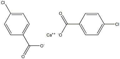 Bis(4-chlorobenzoic acid)calcium salt Struktur