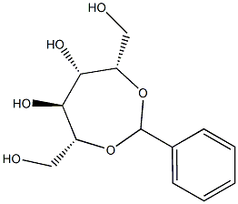 2-O,5-O-Benzylidene-D-glucitol Struktur