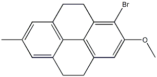 7-Methyl-1-bromo-2-methoxy-4,5,9,10-tetrahydropyrene Struktur