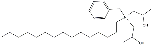 N,N-Bis(2-hydroxypropyl)-N-pentadecylbenzenemethanaminium Struktur