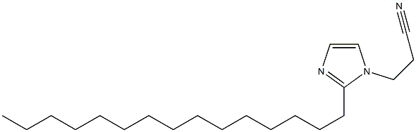 1-(2-Cyanoethyl)-2-pentadecyl-1H-imidazole Struktur