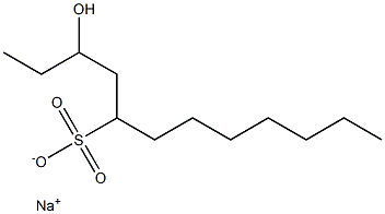 3-Hydroxydodecane-5-sulfonic acid sodium salt Struktur