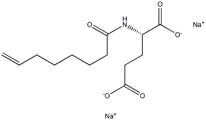 N-(7-Octenoyl)glutamic acid disodium salt Struktur