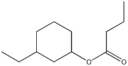 Butanoic acid 3-ethylcyclohexyl ester Struktur