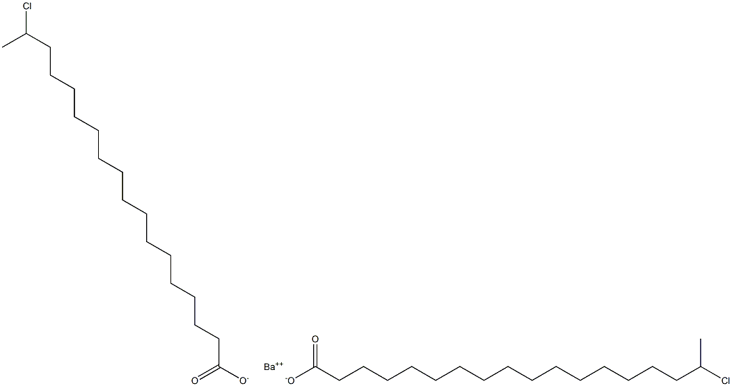 Bis(17-chlorostearic acid)barium salt Struktur