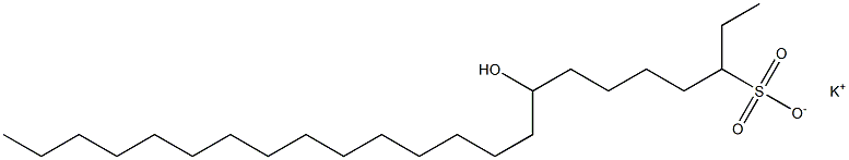 8-Hydroxytricosane-3-sulfonic acid potassium salt Struktur