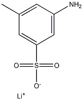 3-Amino-5-methylbenzenesulfonic acid lithium salt Struktur