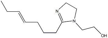 1-(2-Hydroxyethyl)-2-(4-heptenyl)-2-imidazoline Struktur