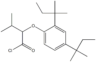 3-Methyl-2-(2,4-di-tert-pentylphenoxy)butanoyl chloride Struktur