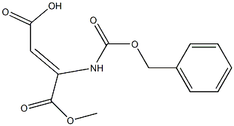 (Z)-2-[(Benzyloxycarbonyl)amino]-2-butenedioic acid 1-methyl ester Struktur