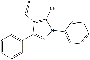 1,3-Diphenyl-5-amino-1H-pyrazole-4-carbothialdehyde Struktur