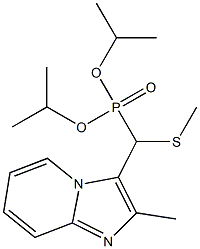 (2-Methylimidazo[1,2-a]pyridin-3-yl)(methylthio)methylphosphonic acid diisopropyl ester Struktur