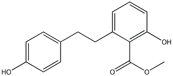 2-(4-Hydroxyphenethyl)-6-hydroxybenzoic acid methyl ester Struktur