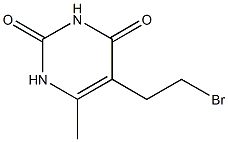 5-(2-Bromoethyl)-6-methyluracil Struktur