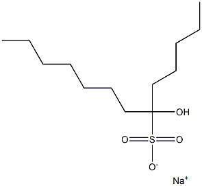 6-Hydroxytridecane-6-sulfonic acid sodium salt Struktur