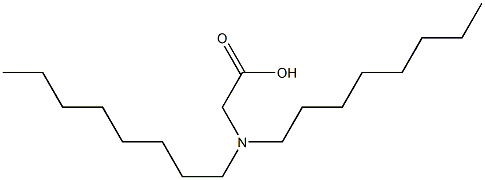 N,N-Dioctylglycine Struktur