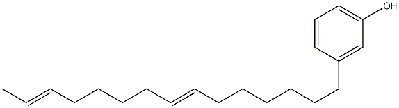 3-(7,13-Pentadecadienyl)phenol Struktur