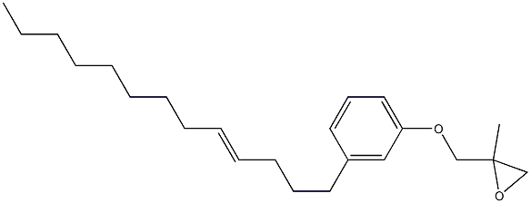 3-(4-Tridecenyl)phenyl 2-methylglycidyl ether Struktur