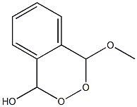 4-Methoxy-1,4-dihydro-2,3-benzodioxin-1-ol Struktur