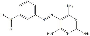 5-(m-Nitrophenylazo)-2,4,6-pyrimidinetriamine Struktur