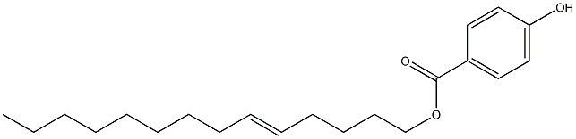 4-Hydroxybenzoic acid 5-tetradecenyl ester Struktur