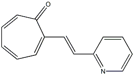 2-[2-(2-Pyridinyl)ethenyl]cyclohepta-2,4,6-trien-1-one Struktur