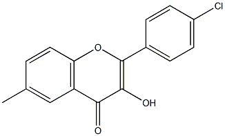 4'-Chloro-6-methylflavonol Struktur