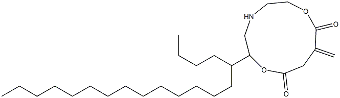 5-Nonadecyl-10-methylene-5-aza-2,8-dioxacycloundecane-1,9-dione Struktur